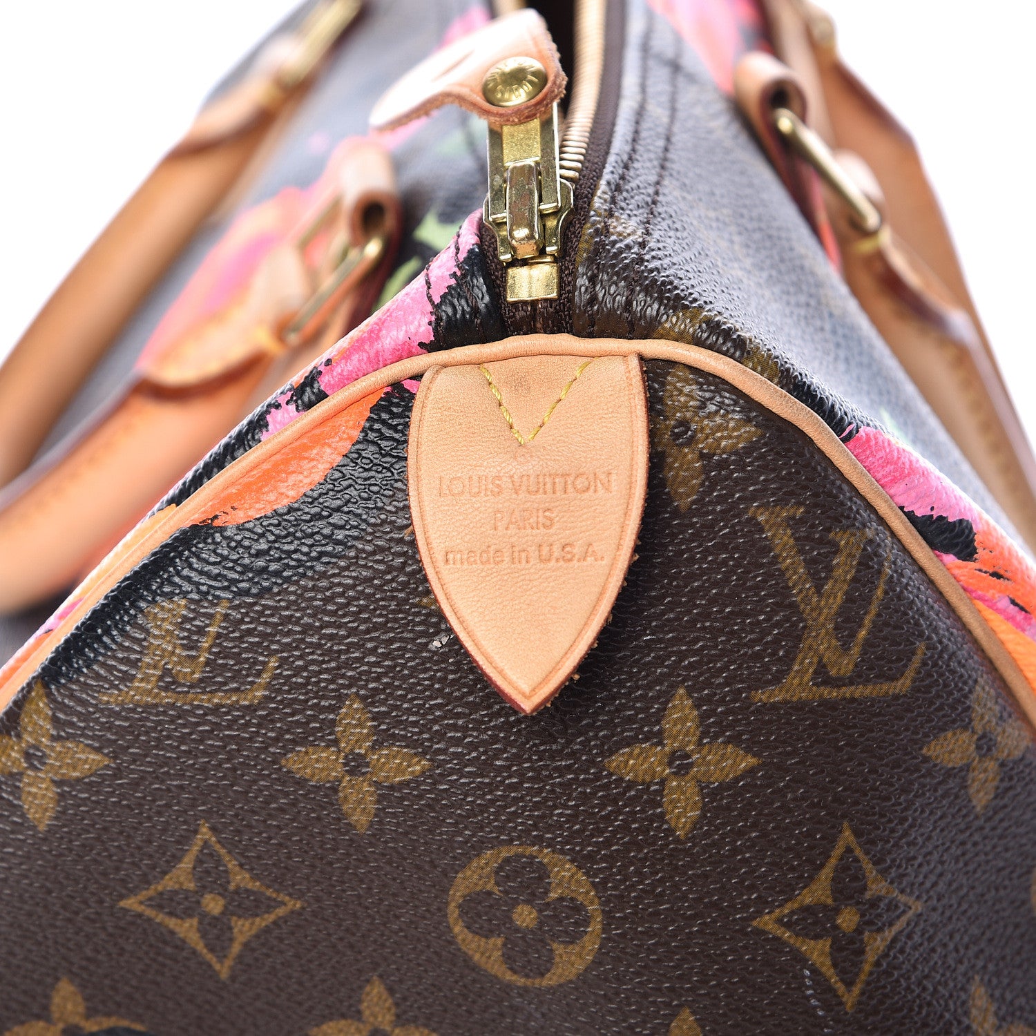 Louis Vuitton Monogram Roses Speedy 30 6 of 14