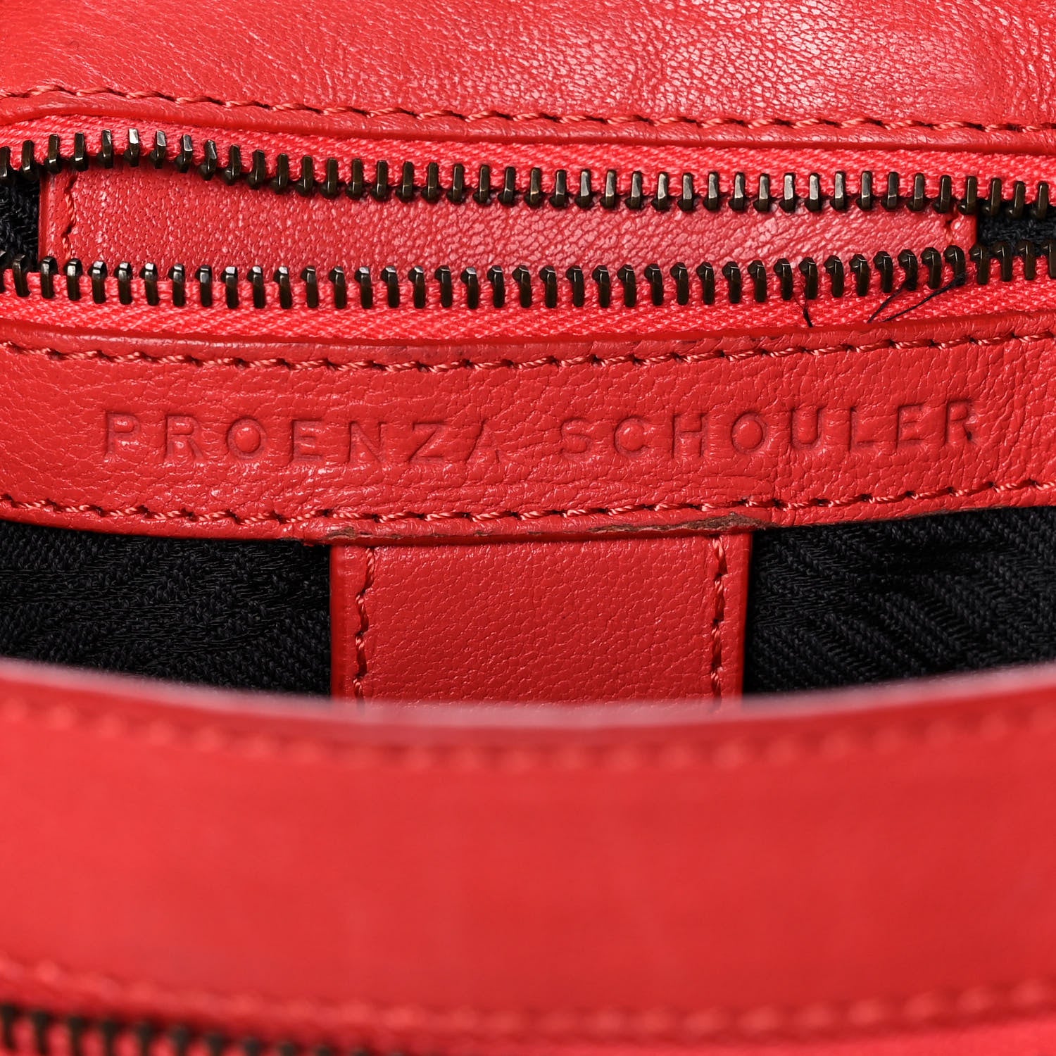 Proenza Schouler Lambskin Medium PS1 Satchel Red 12 of 12