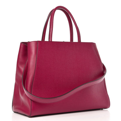 Fendi Vitello Elite Flamingo Regular 2Jours Tote Amarena 4 of 10