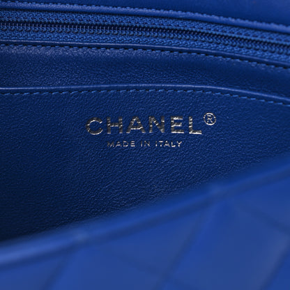 Chanel Lambskin Quilted Mini Rectangular Flap Royal Blue 8 of 10