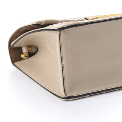 Fendi Agnello Old Shine Chamois F is Fendi Embossed Kan U Shoulder Bag Amido Nude 6 of 9