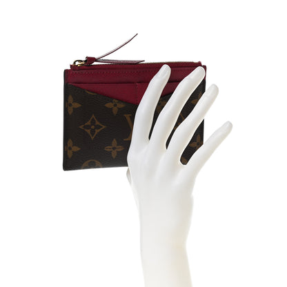 Louis Vuitton Monogram Zipped Card Holder Fuchsia 2 of 8