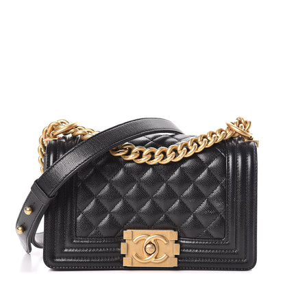 Chanel Caviar Quilted Small Boy Flap Black 1 of 11