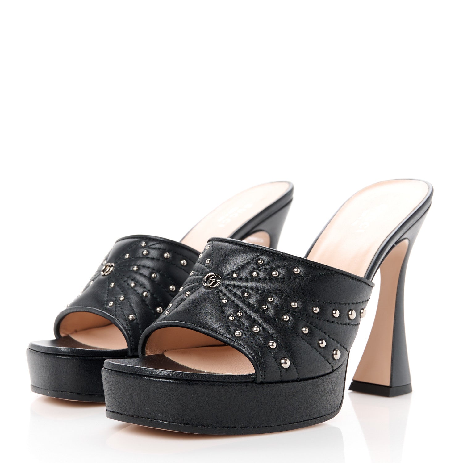 Gucci Malaga Kid Platform Sandals 37 Black 3 of 9