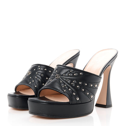 Gucci Malaga Kid Platform Sandals 37 Black 3 of 9