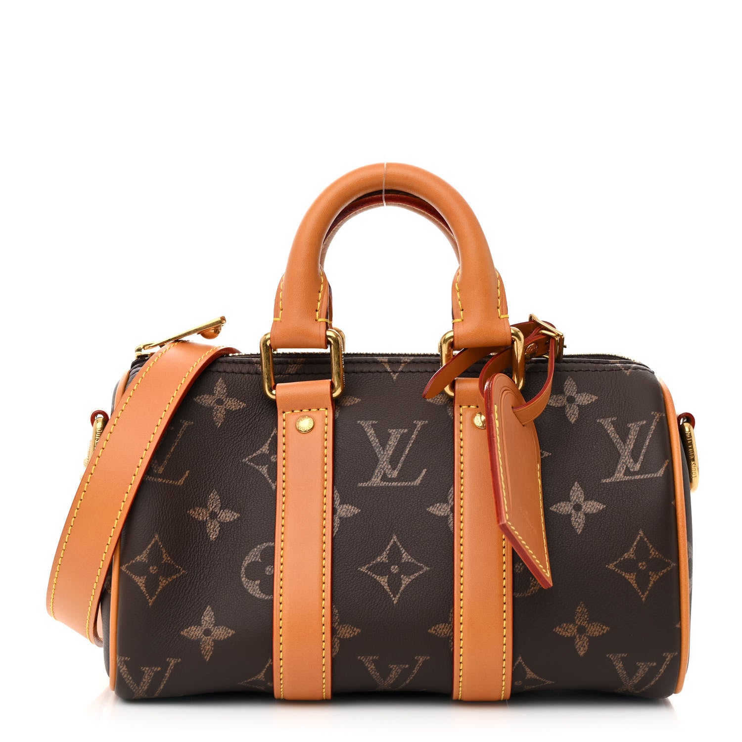 Louis Vuitton Calfskin Monogram Keepall Bandouliere 25 3 of 12