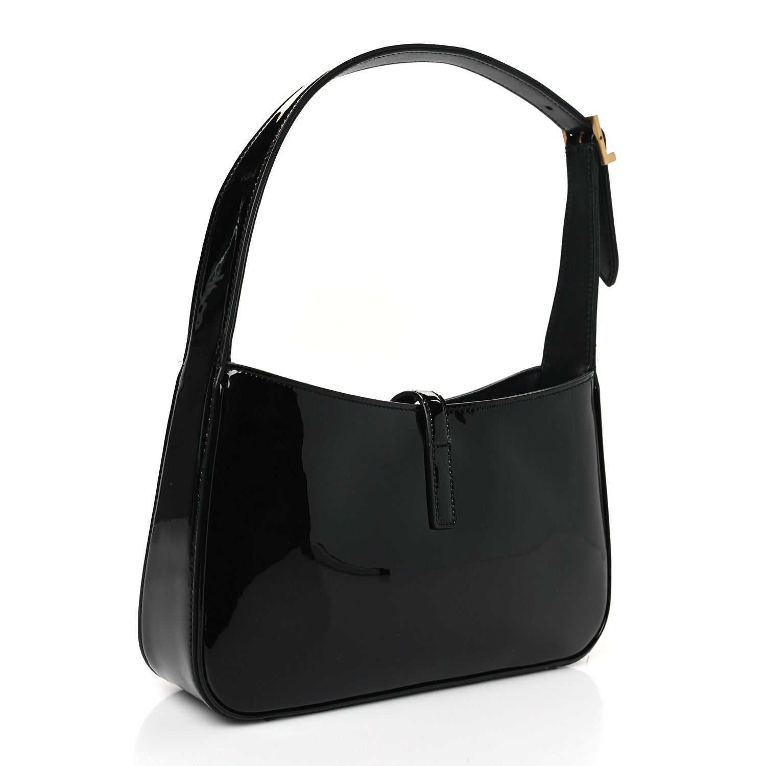 Saint Laurent Patent Le 5 A 7 Hobo Black 3 of 9