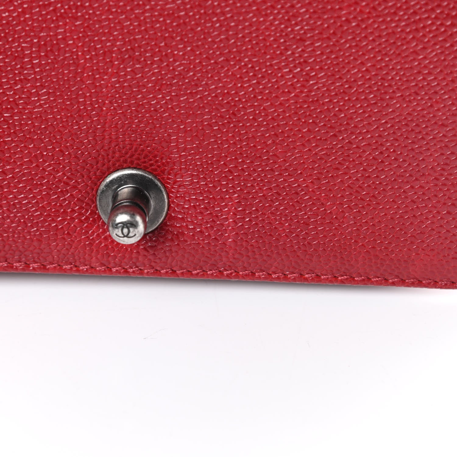 Chanel Caviar Quilted Small Boy Flap Dark Red 12 of 12
