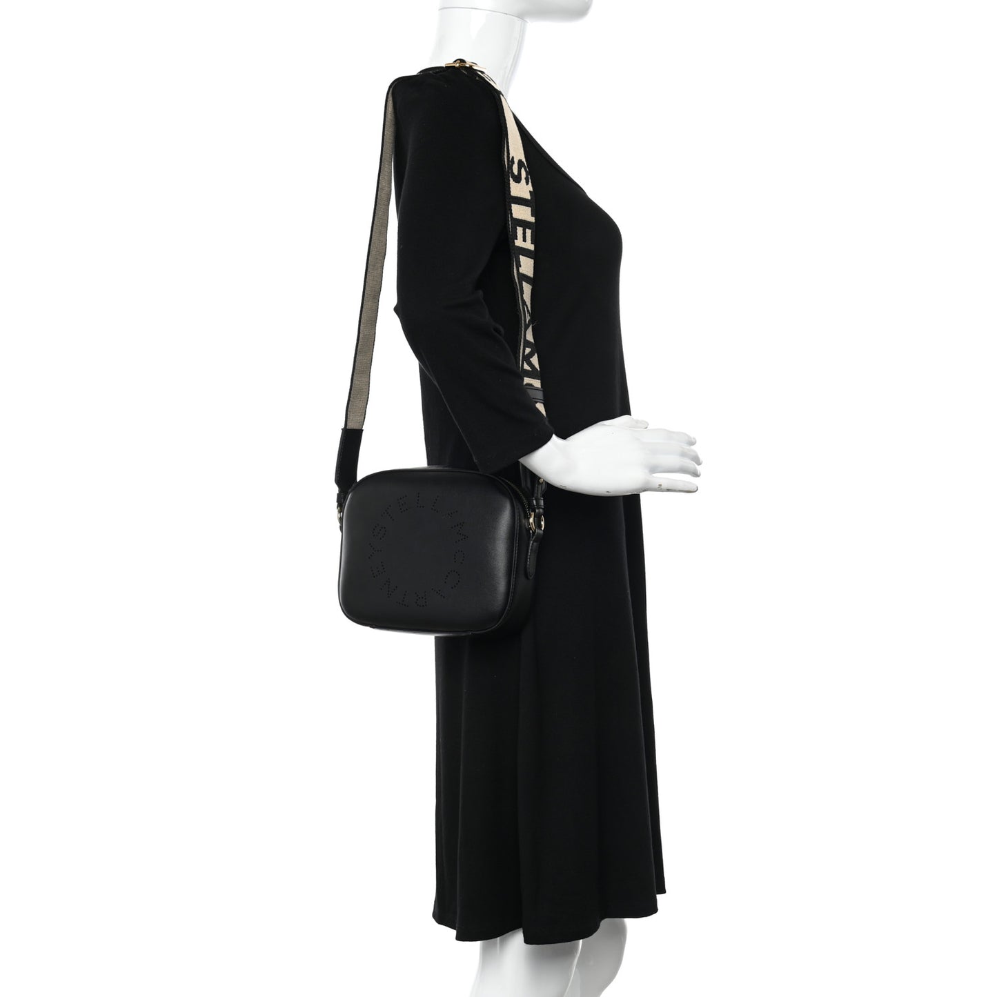 Eco Alter Nappa Perforated Logo Mini Bag Black