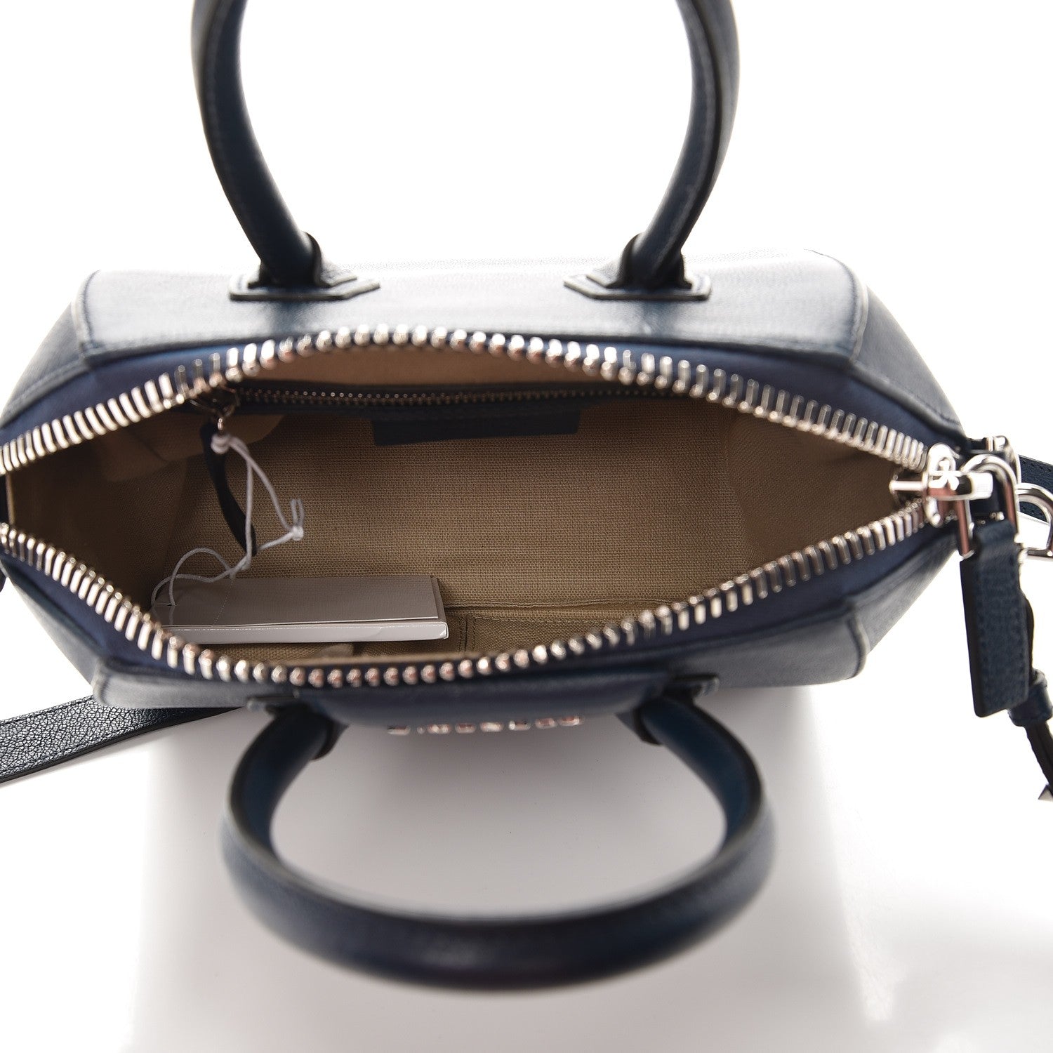 Givenchy Sugar Goatskin Mini Antigona Night Blue 6 of 10