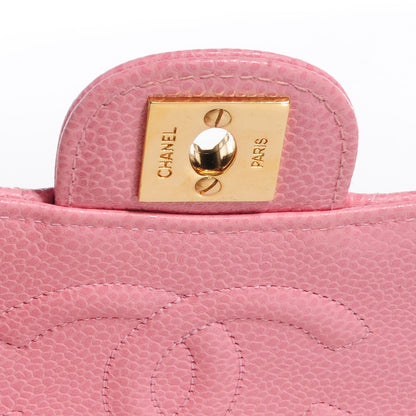 Chanel Caviar Quilted Mini Square Flap Pink 5 of 9