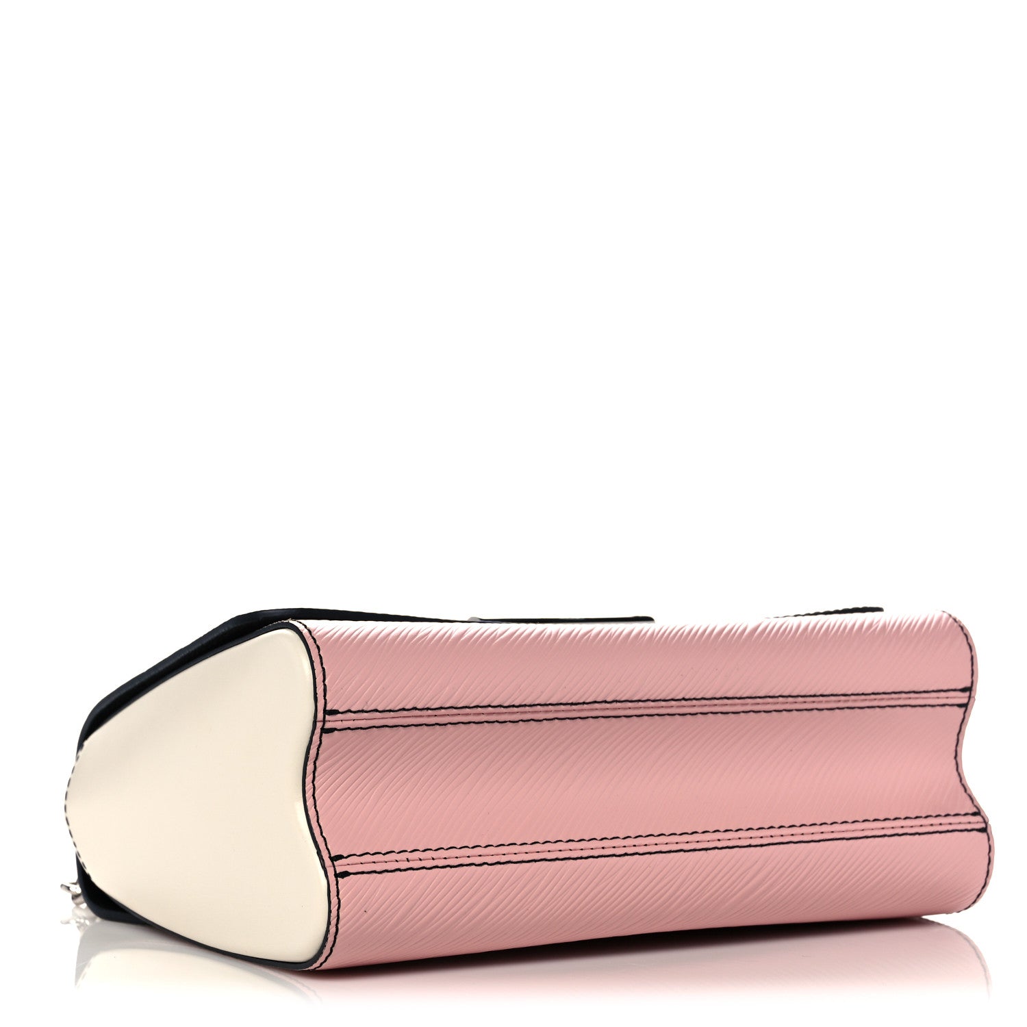 Louis Vuitton Epi Monogram Tape Twist Shoulder Bag MM Rose White 5 of 13