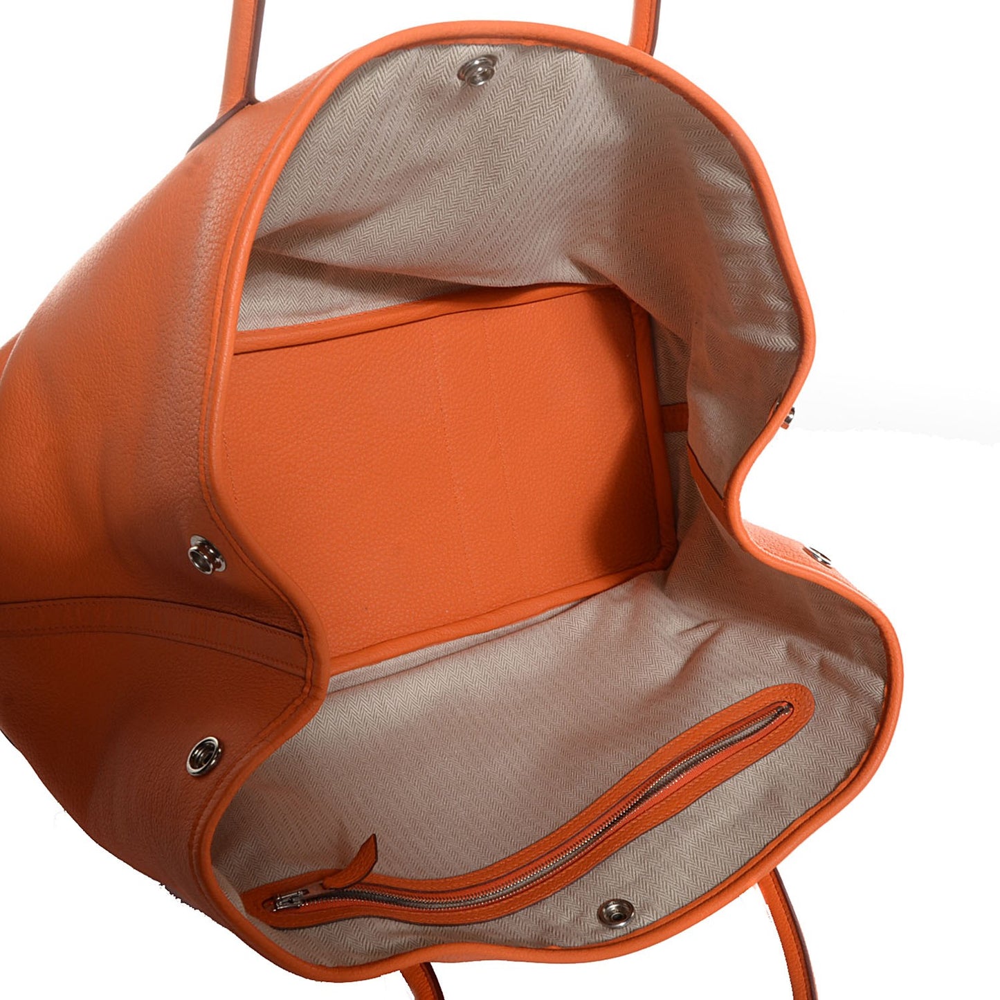 Veau Negonda Garden Party Tote MM 36 Orange