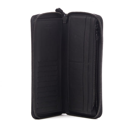 Louis Vuitton Calfskin Monogram Shadow Vertical Zippy Wallet Black 4 of 8