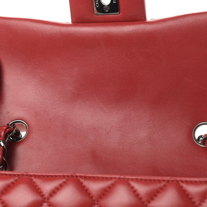 Chanel Lambskin Quilted Mini Rectangular Flap Red 5 of 6
