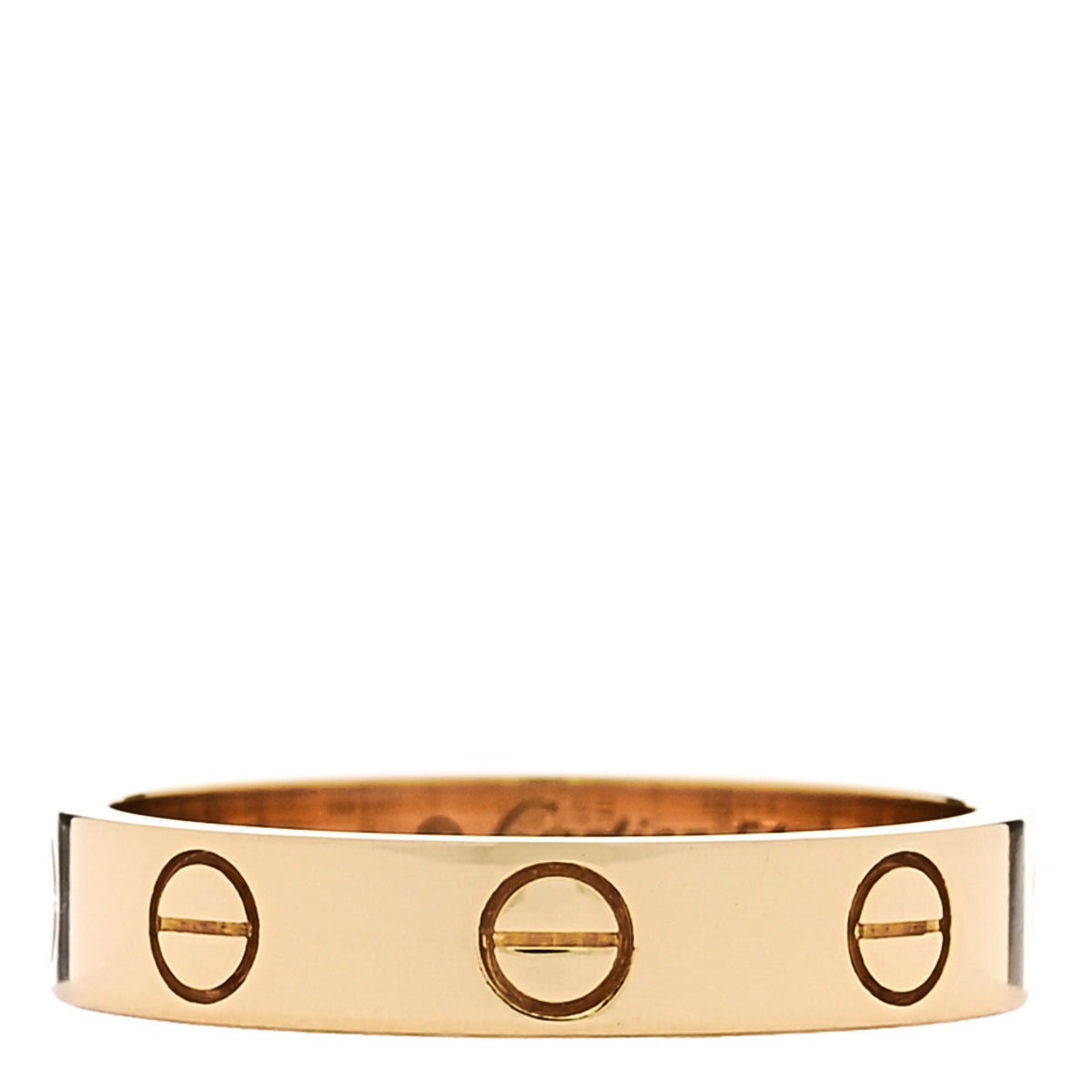 18K Yellow Gold 3.5mm LOVE Wedding Band Ring 51 5.75