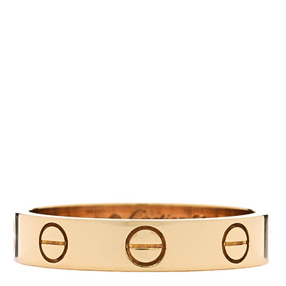 Cartier 18K Yellow Gold 3.5mm LOVE Wedding Band Ring 51 5.75 1 of 5