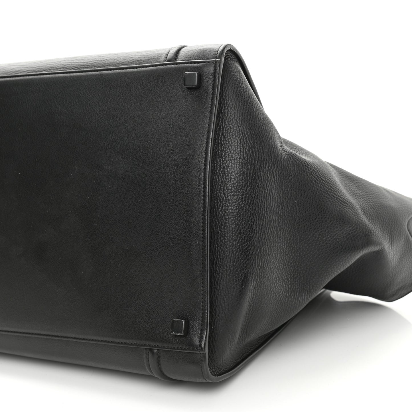 Grained Calfskin Medium Phantom Luggage Black