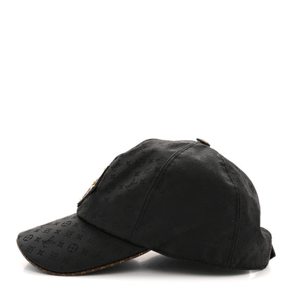 Louis Vuitton Polyester Silk Monogram Cap Ou Pas Cap Mini L Black 4 of 12