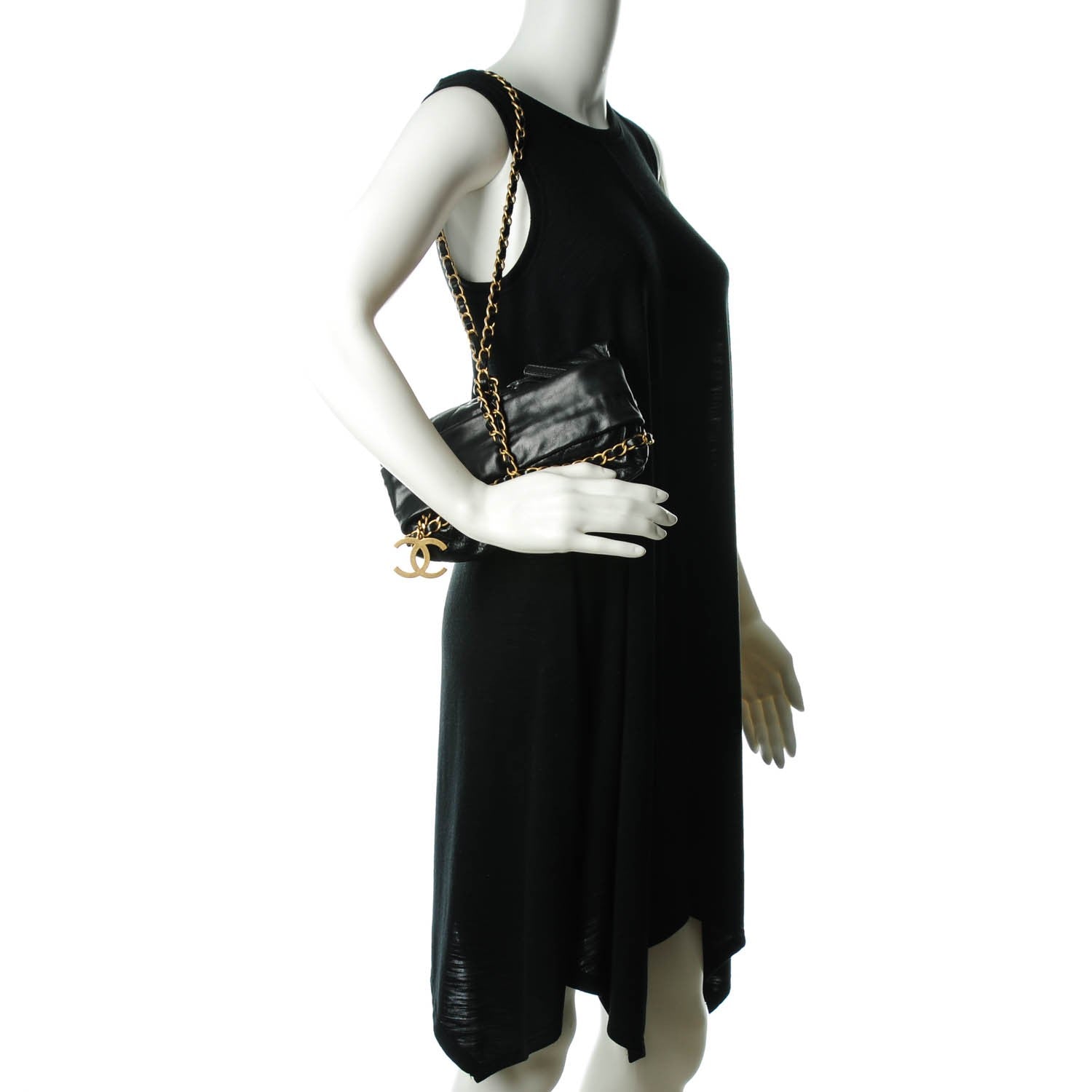 Chanel Calfskin Quilted Baluchon Black 2 of 7