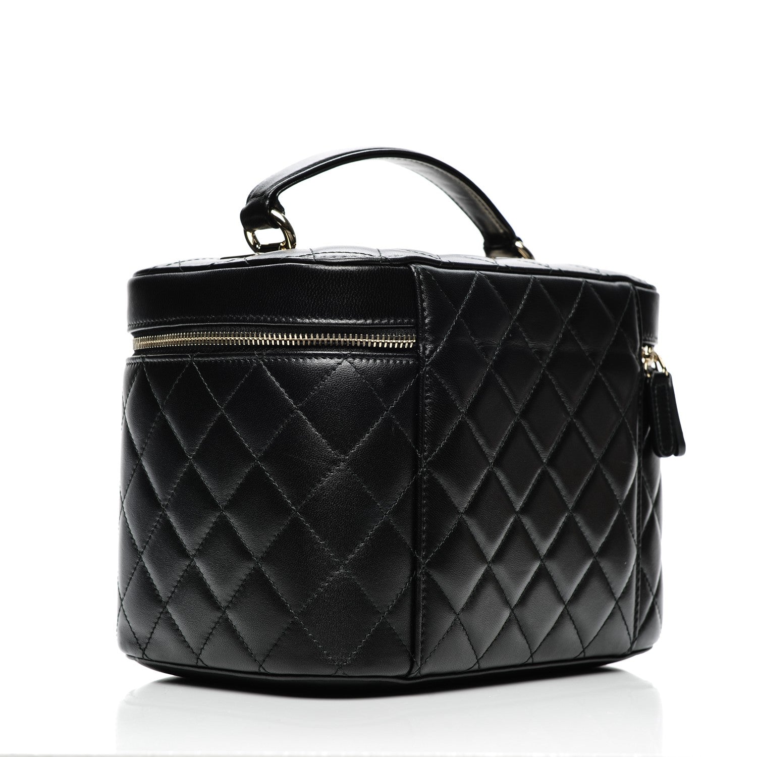 Chanel Lambskin Quilted Trendy CC Vanity Pouch Black 3 of 8