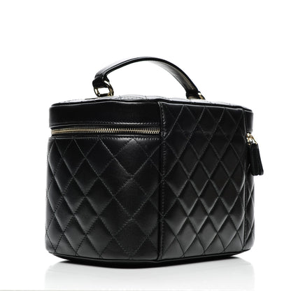 Chanel Lambskin Quilted Trendy CC Vanity Pouch Black 3 of 8