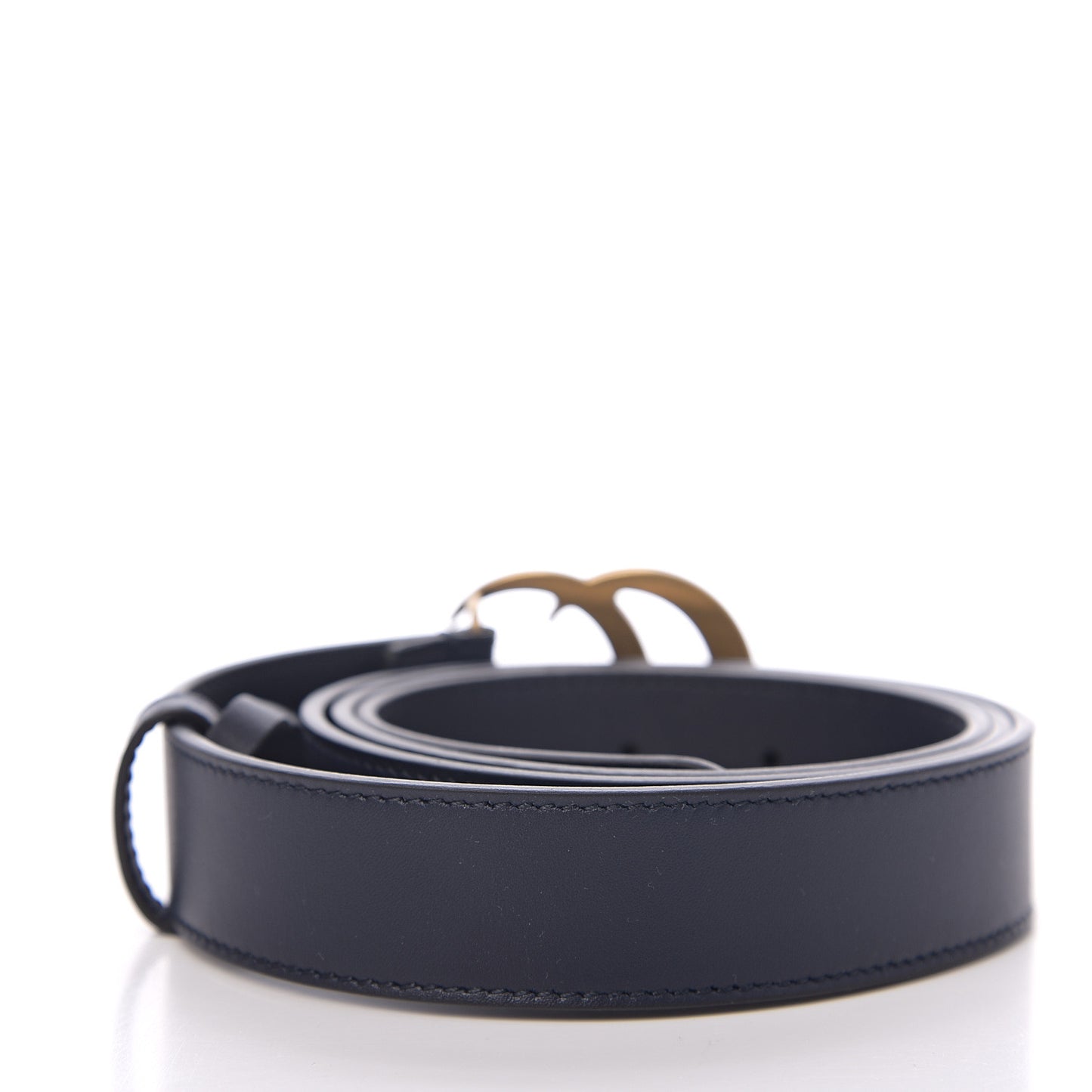 Moon Calfskin Double G 30mm Belt 105 42 Blue