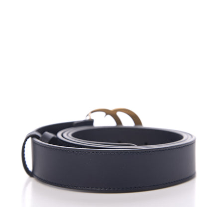 Gucci Moon Calfskin Double G 30mm Belt 105 42 Blue 2 of 5
