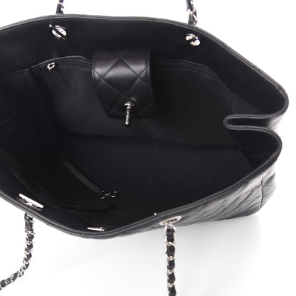 Chanel Calfskin Quilted Large Classic Shopping Tote Black 5 of 10