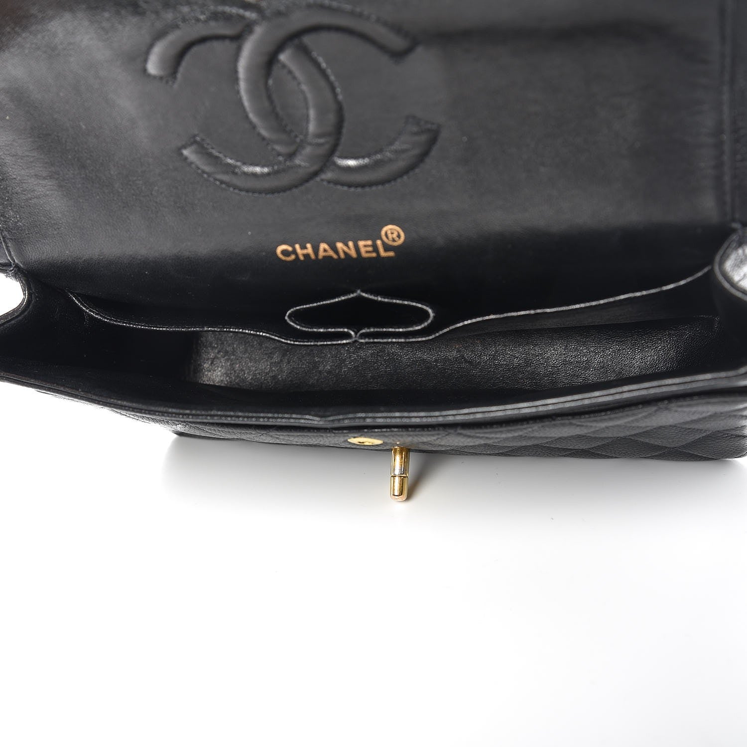 Chanel Caviar Quilted Medium Double Flap Black 6 of 9