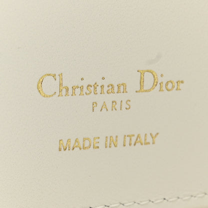 Christian Dior Calfskin Cabinet De Curiosites Print Caro XS Wallet White Multicolor 6 of 7