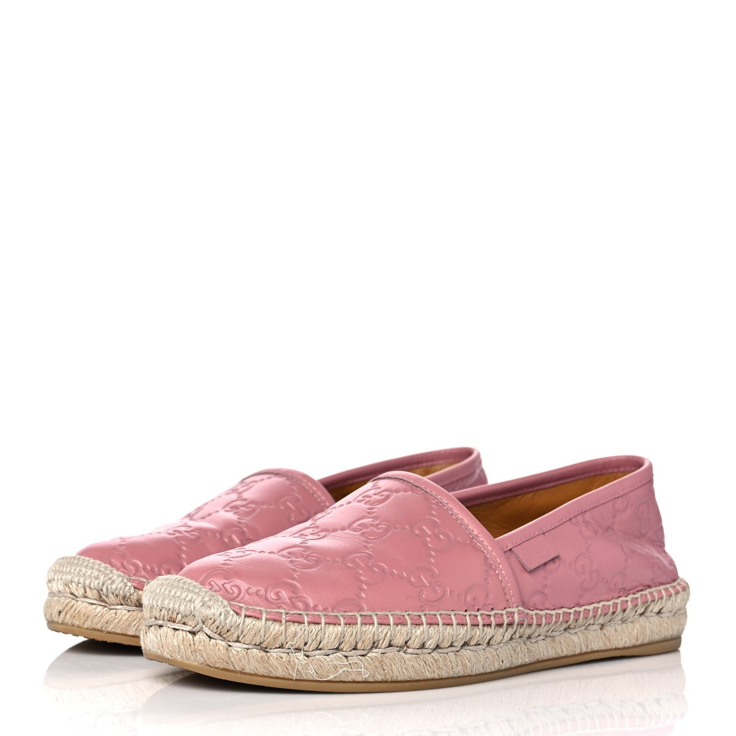 Guccissima Signature Espadrilles 37 Rose Baby Candy