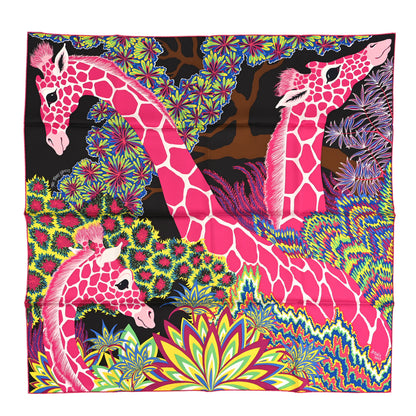 Hermes Silk The Three Graces Scarf 90 Chocolate Rose Vif 1 of 6