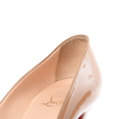 Christian Louboutin Patent Bianca 140 Pumps 39 Nude 12 of 13
