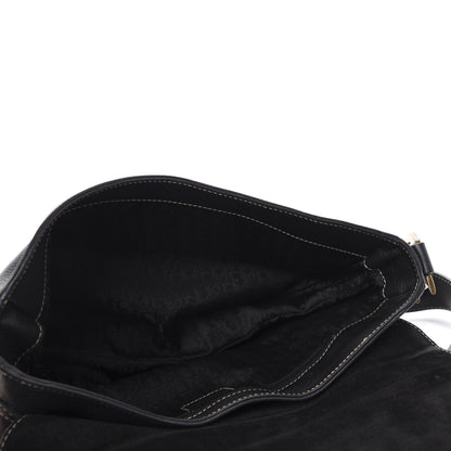 Christian Dior Grained Calfskin Double Saddle Bag Black 5 of 10