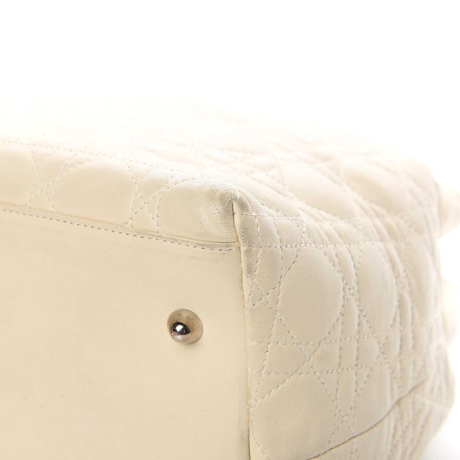 Christian Dior Lambskin Cannage Medium Soft Lady Dior Beige 11 of 18