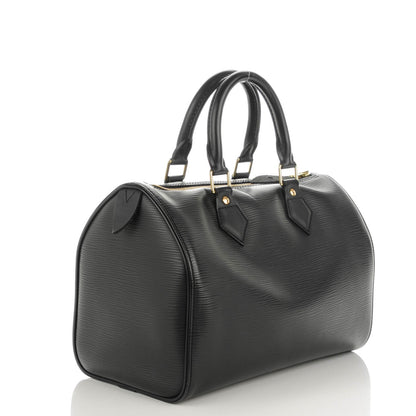 Louis Vuitton Epi Speedy 25 Black 3 of 7