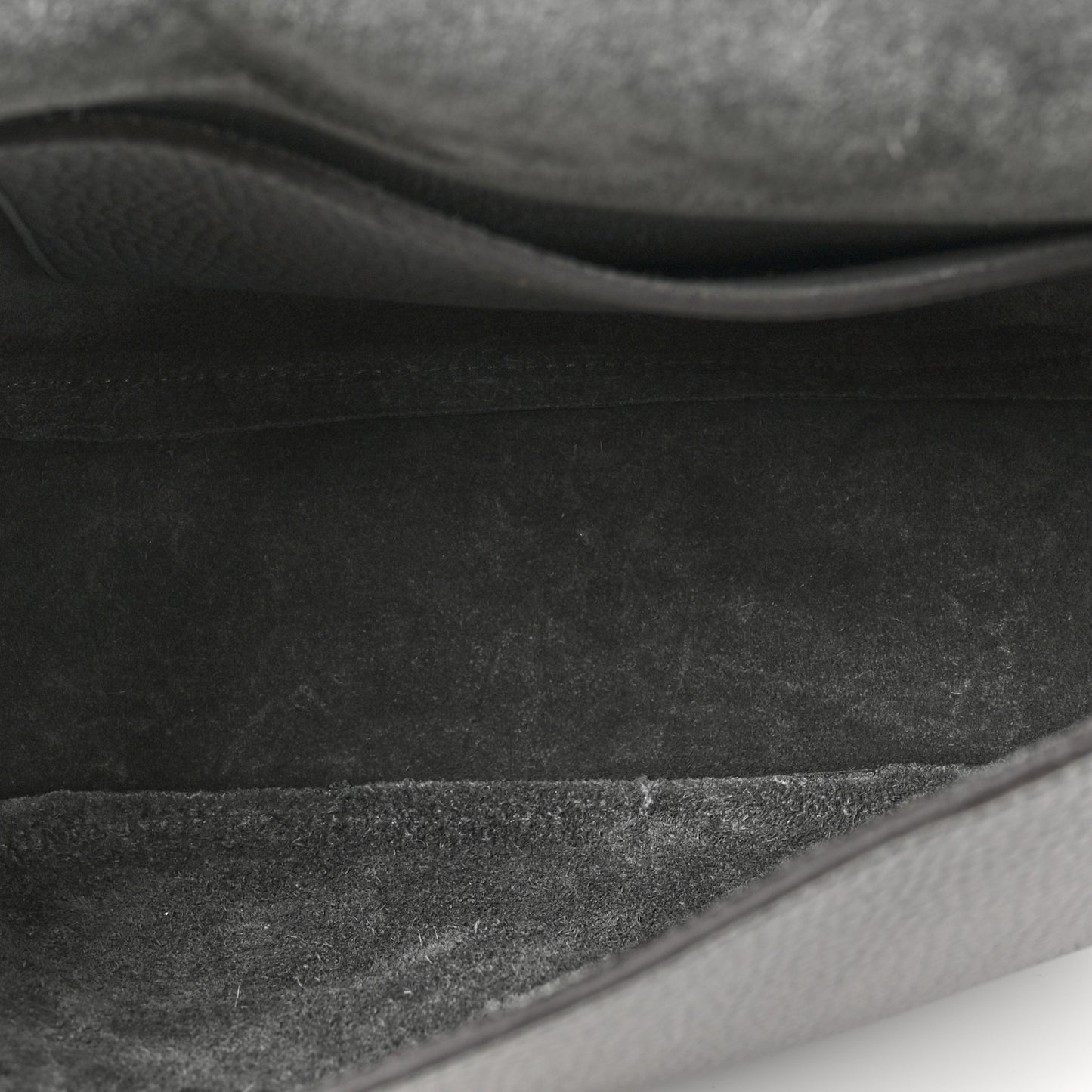 Small Classic Grain Calfskin Small Amberley Satchel Charcoal