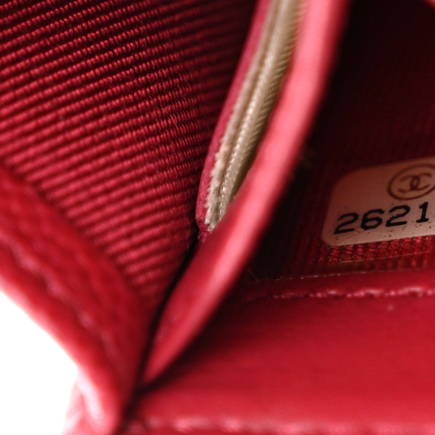 Caviar Quilted Large Gusset Flap Wallet Red