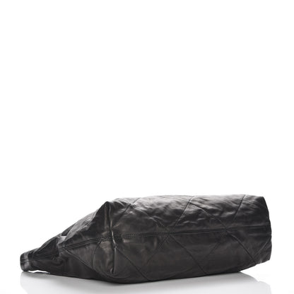 Lanvin Lambskin Quilted Large Amelia Tote Black 4 of 6