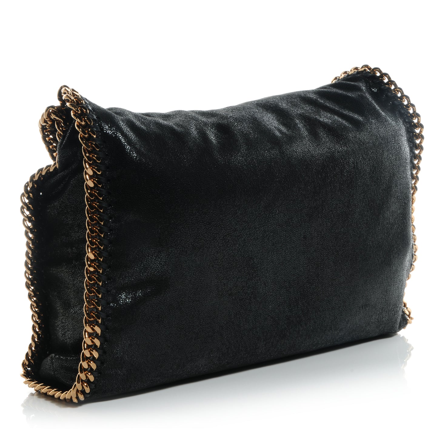 Faux Leather Shaggy Deer Falabella Black