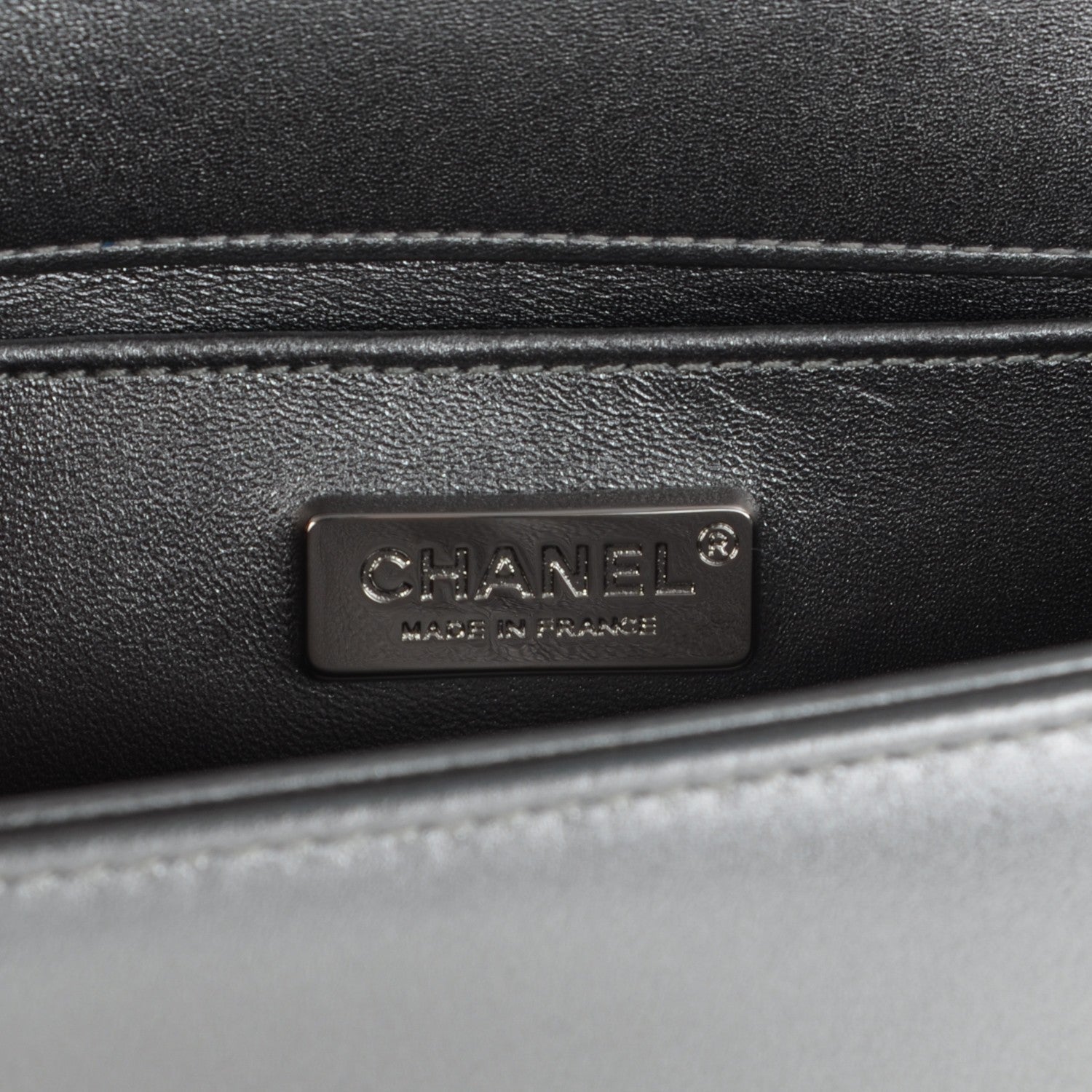 Chanel Galuchat Stingray Small Boy Flap Silver 6 of 7