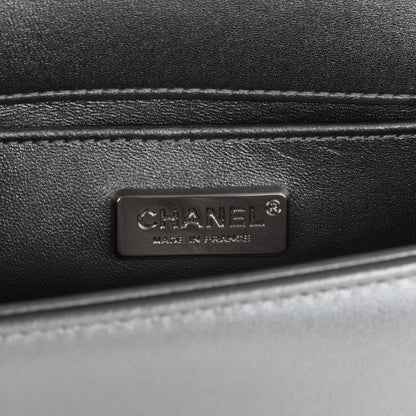 Chanel Galuchat Stingray Small Boy Flap Silver 6 of 7