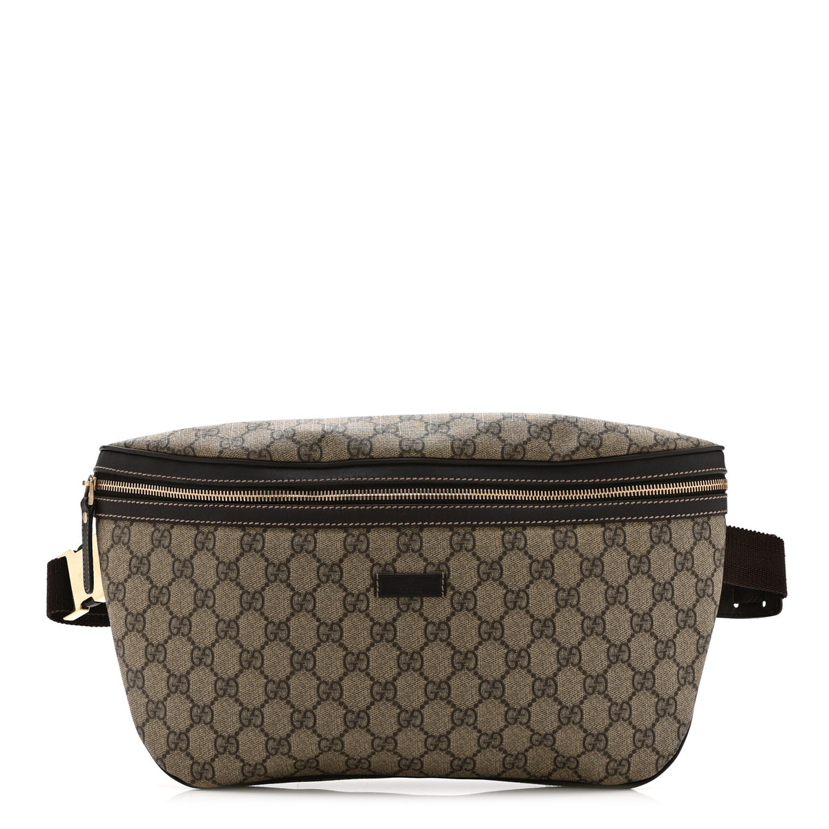 Gucci GG Supreme Monogram Belt Bag Dark Brown 1 of 10