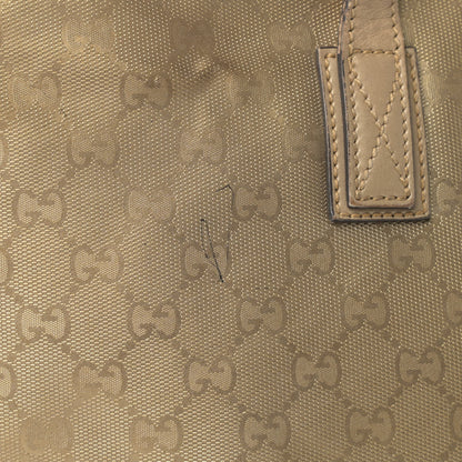 Gucci Imprime Monogram Medium Zippered Shopping Tote Champagne 10 of 13