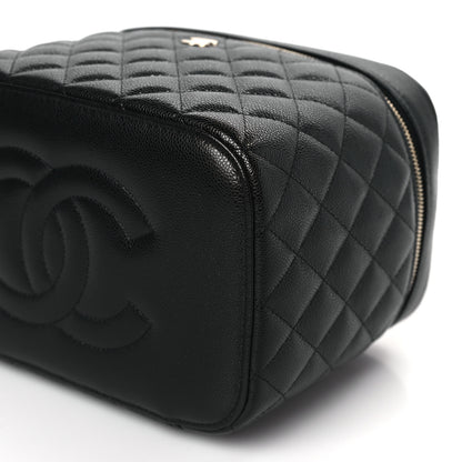 Chanel Caviar Quilted Large Vanity Pouch Black 10 of 11