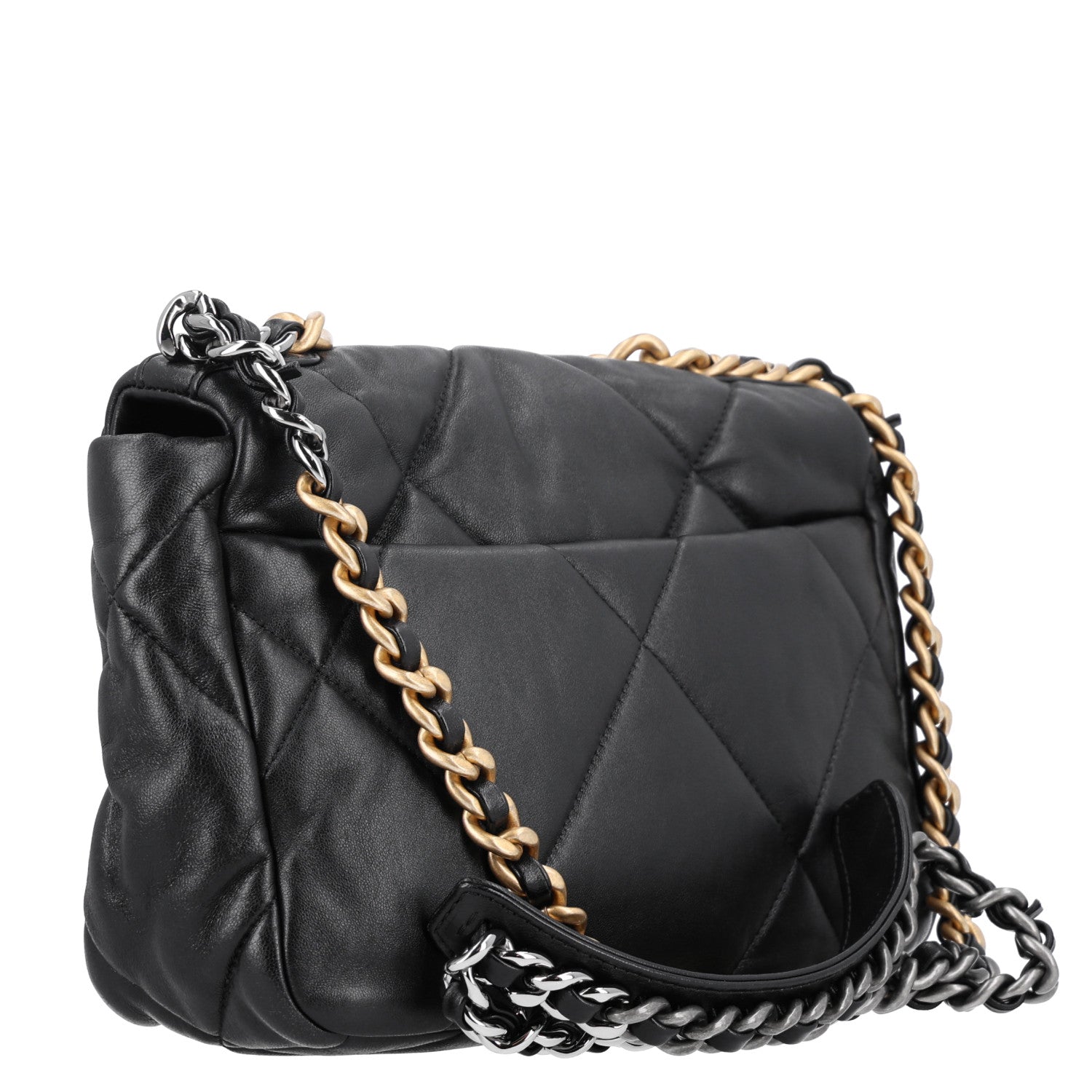Chanel Lambskin Quilted Medium Chanel 19 Flap Black 3 of 10