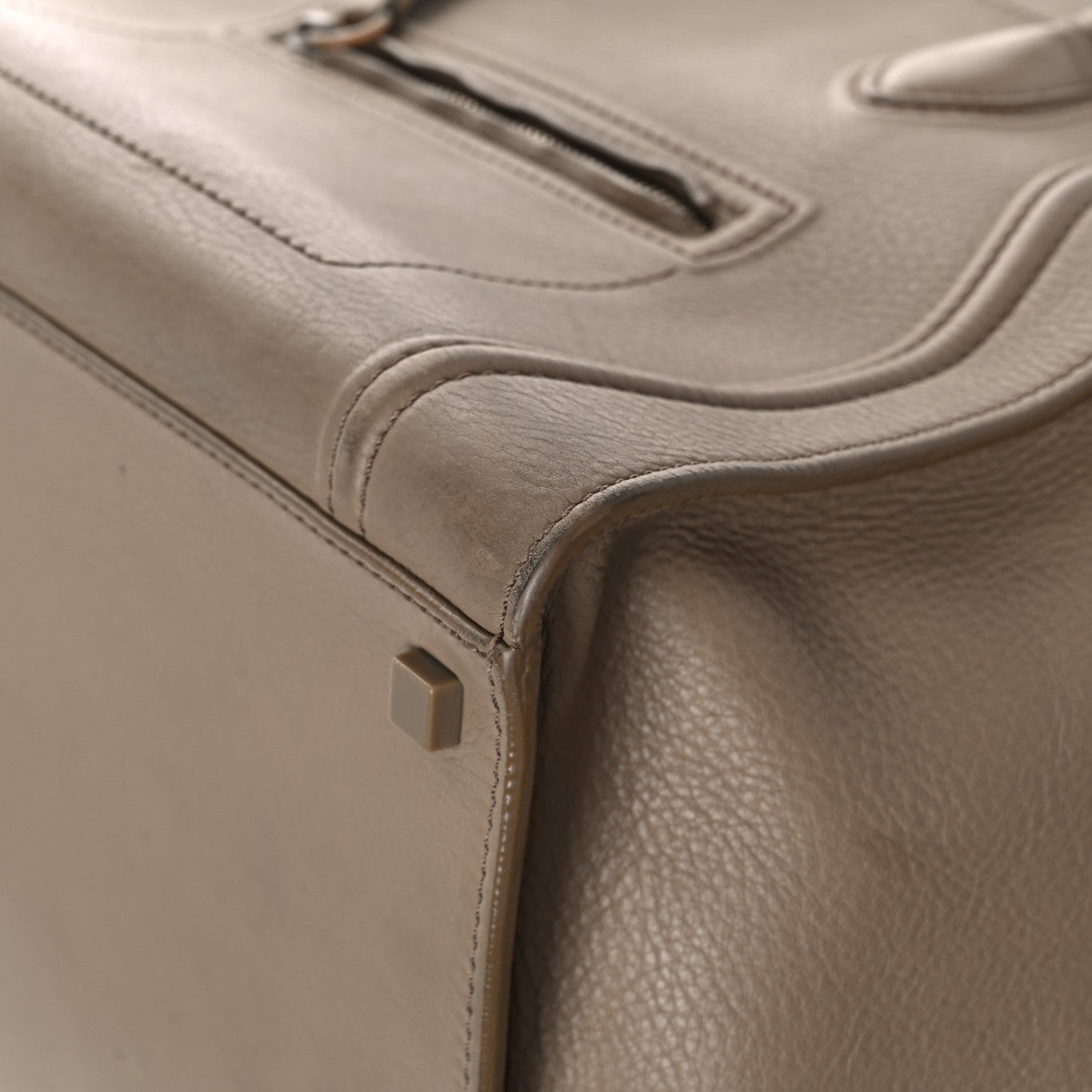 Celine Grained Calfskin Medium Phantom Luggage Taupe 19 of 26