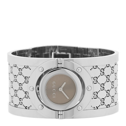 Gucci Stainless Steel 33mm Twirl Quartz Watch Brown 2 of 5
