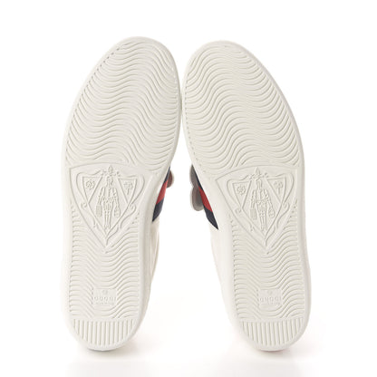 Gucci Calfskin Ayers Web UFO Dragon Embroidered Mens Ace Sneakers 11 White 6 of 10